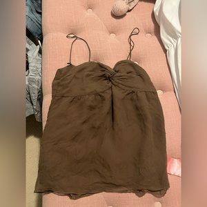 Brown vintage babaton tank top